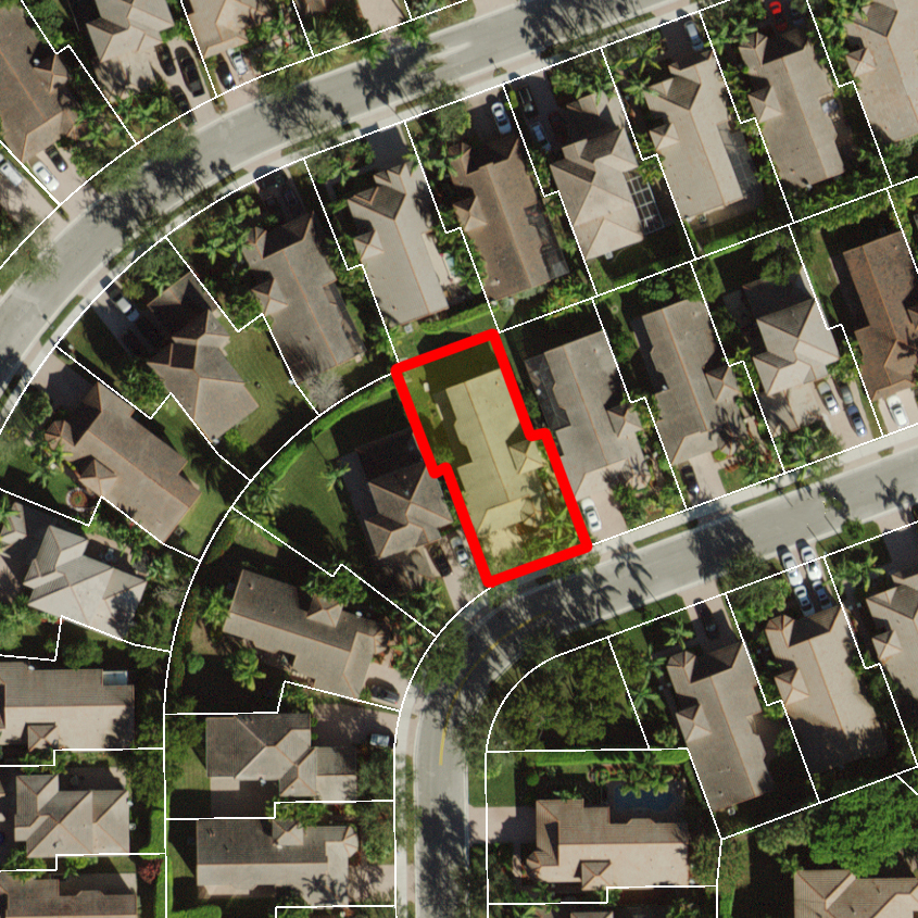 Спутниковое фото бывшего американского дома Олега Холдеева, выложенное на сайте округа Броуард