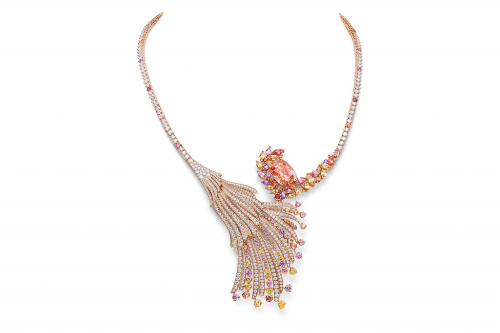Gübelin_Jewellery_Blushing_Wing_necklace_with_12.10ct_Sri_Lankan_Padparadscha_sapphire__yellow_and_purple_sapphires__diamonds_and_ruby_in_red_gold.jpg