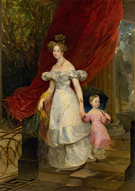 «Портрет великой княгини Елены Павловны с дочерью Марией», 1830 