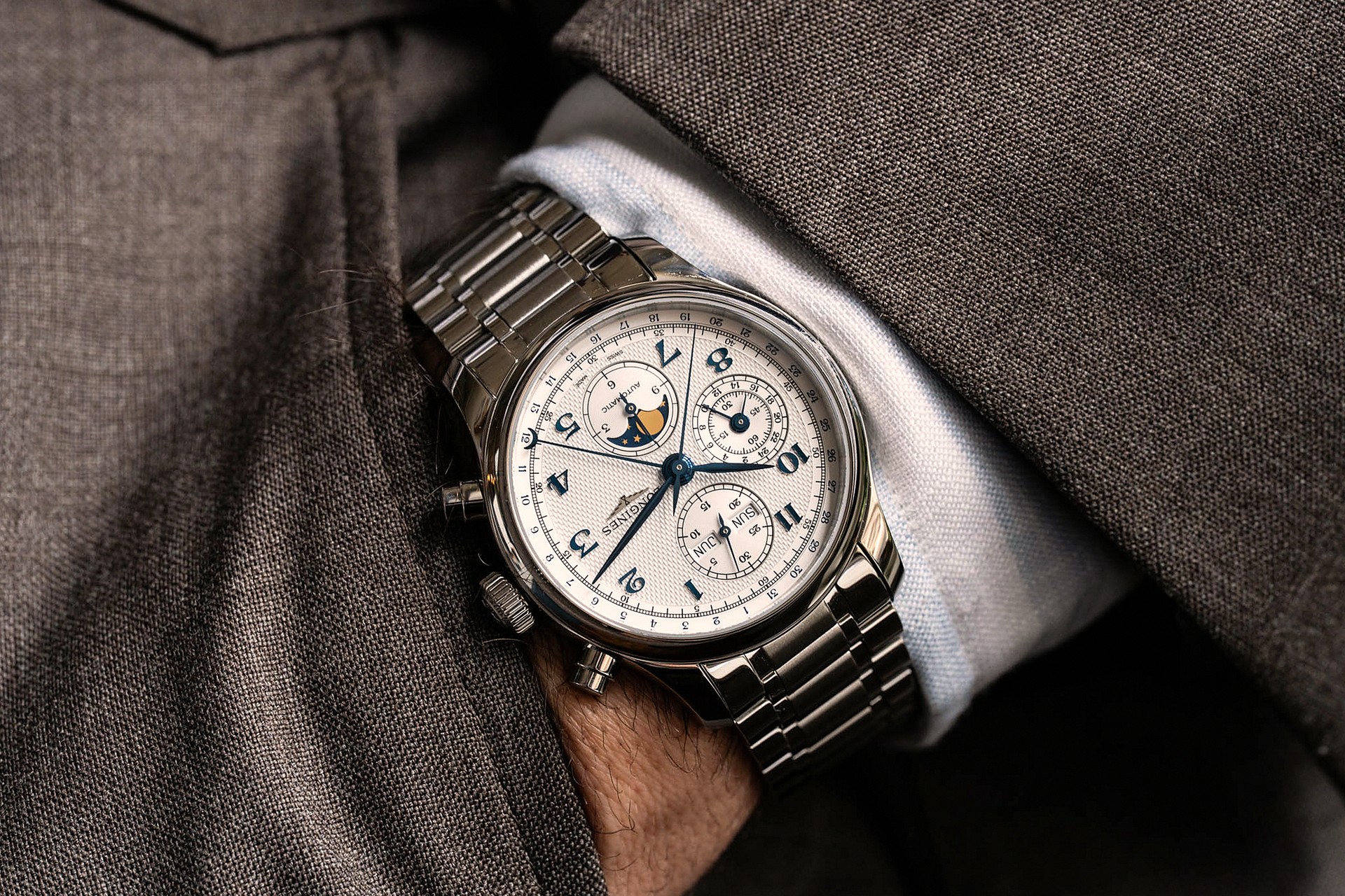 Longines Master Collection Moonphase Chrono Pocket Shot