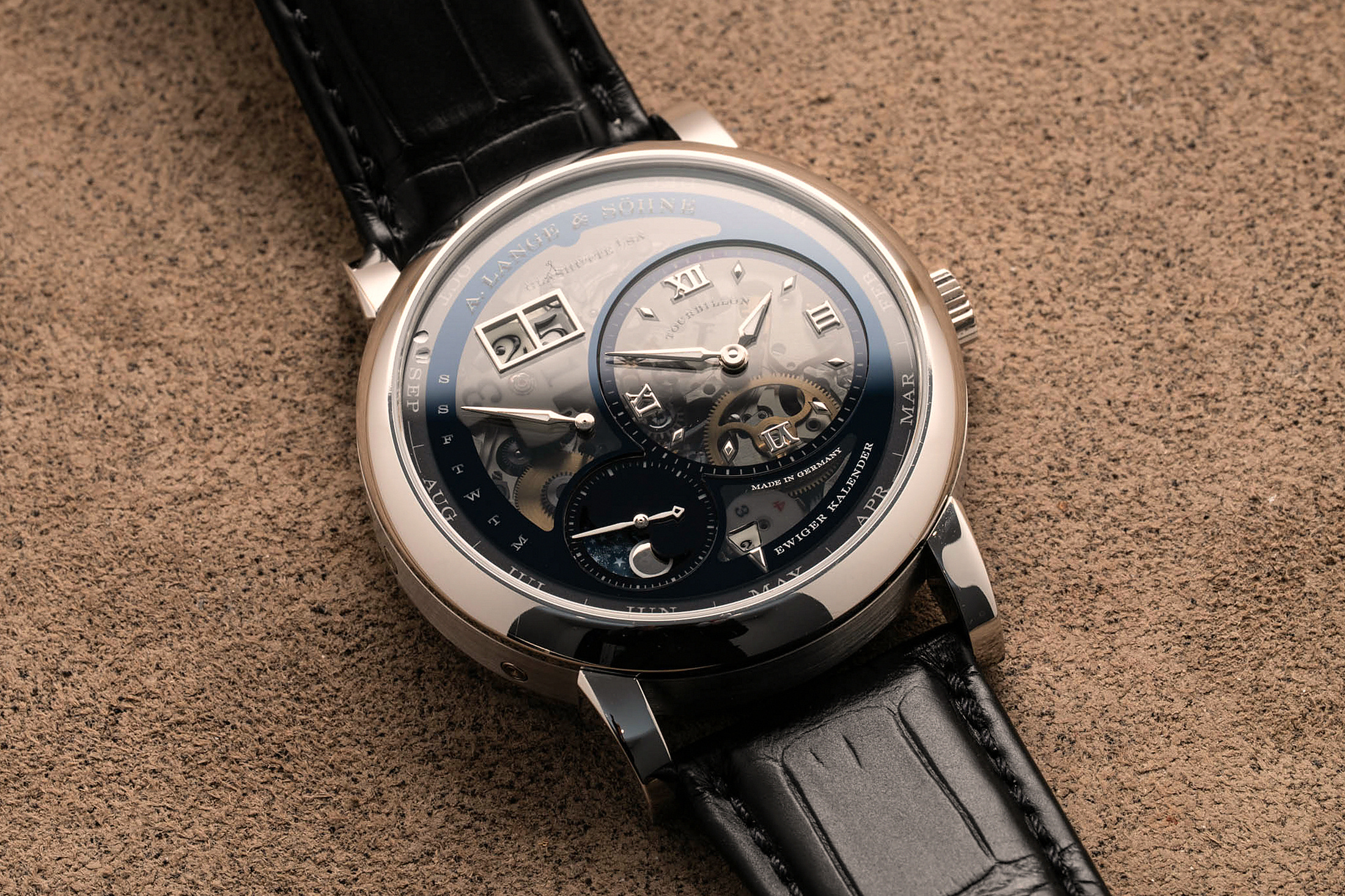 Lange 1 Perpetual Tourbillon Lumen разница бликов
