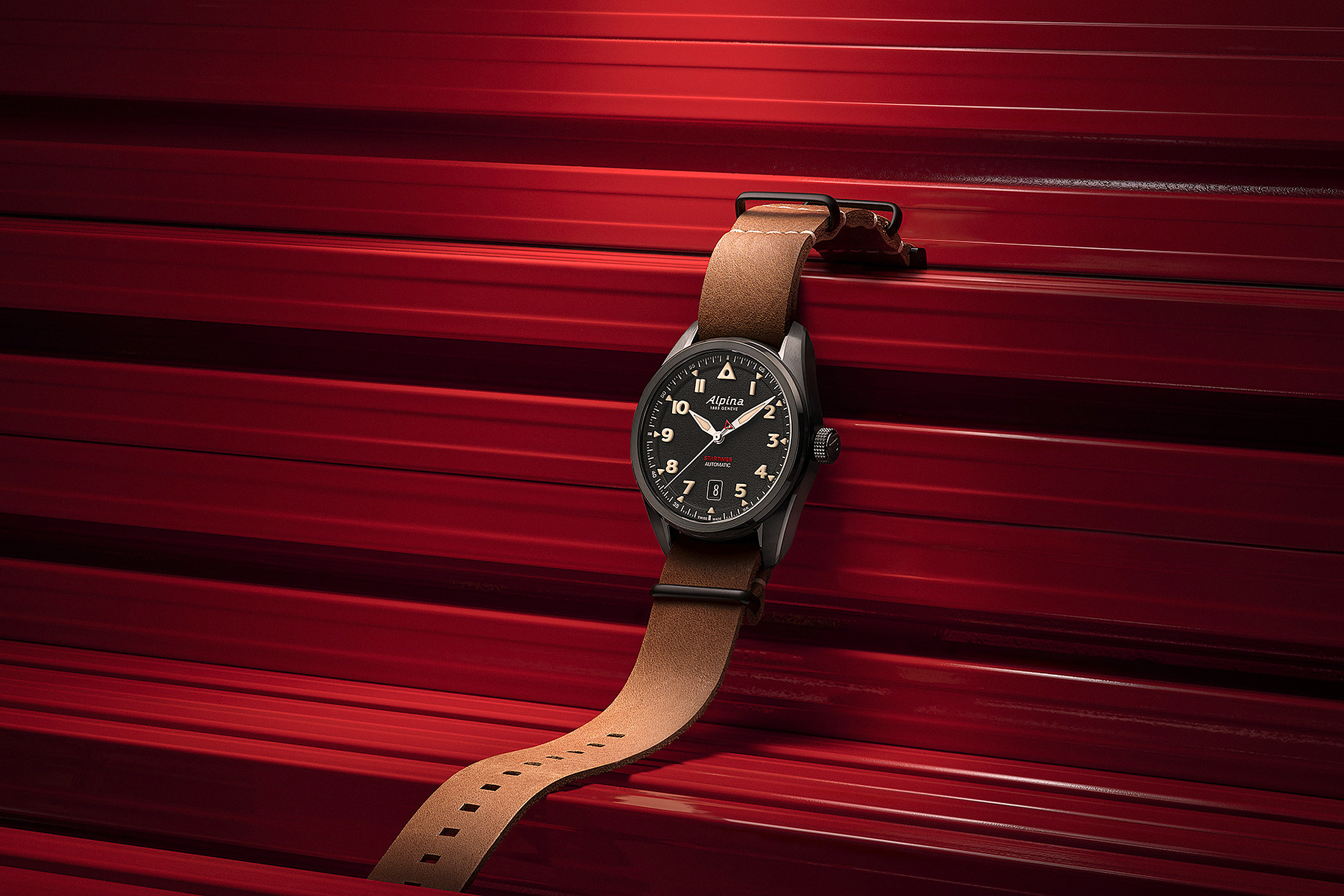 Зелёный циферблат Alpina Startimer