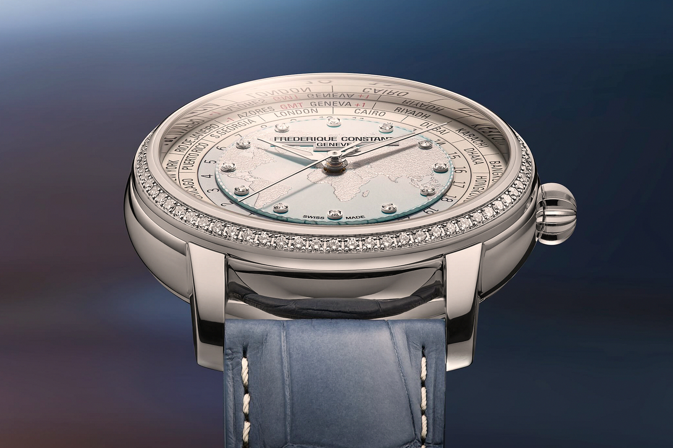 Боковой вид FC Worldtimer с бриллиантами
