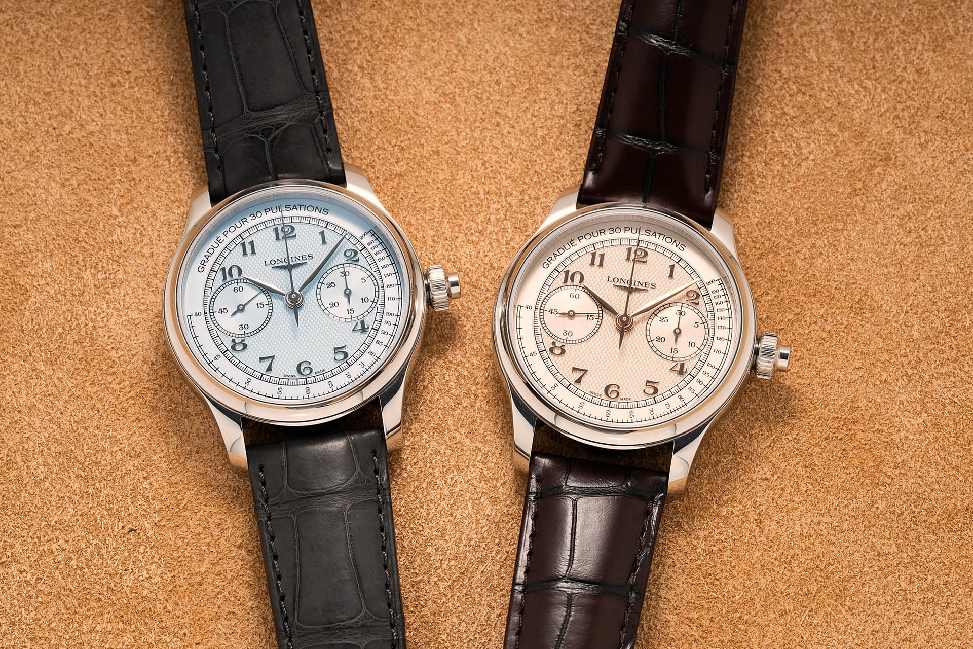 Longines Master Collection Monopusher Chrono Both Colors
