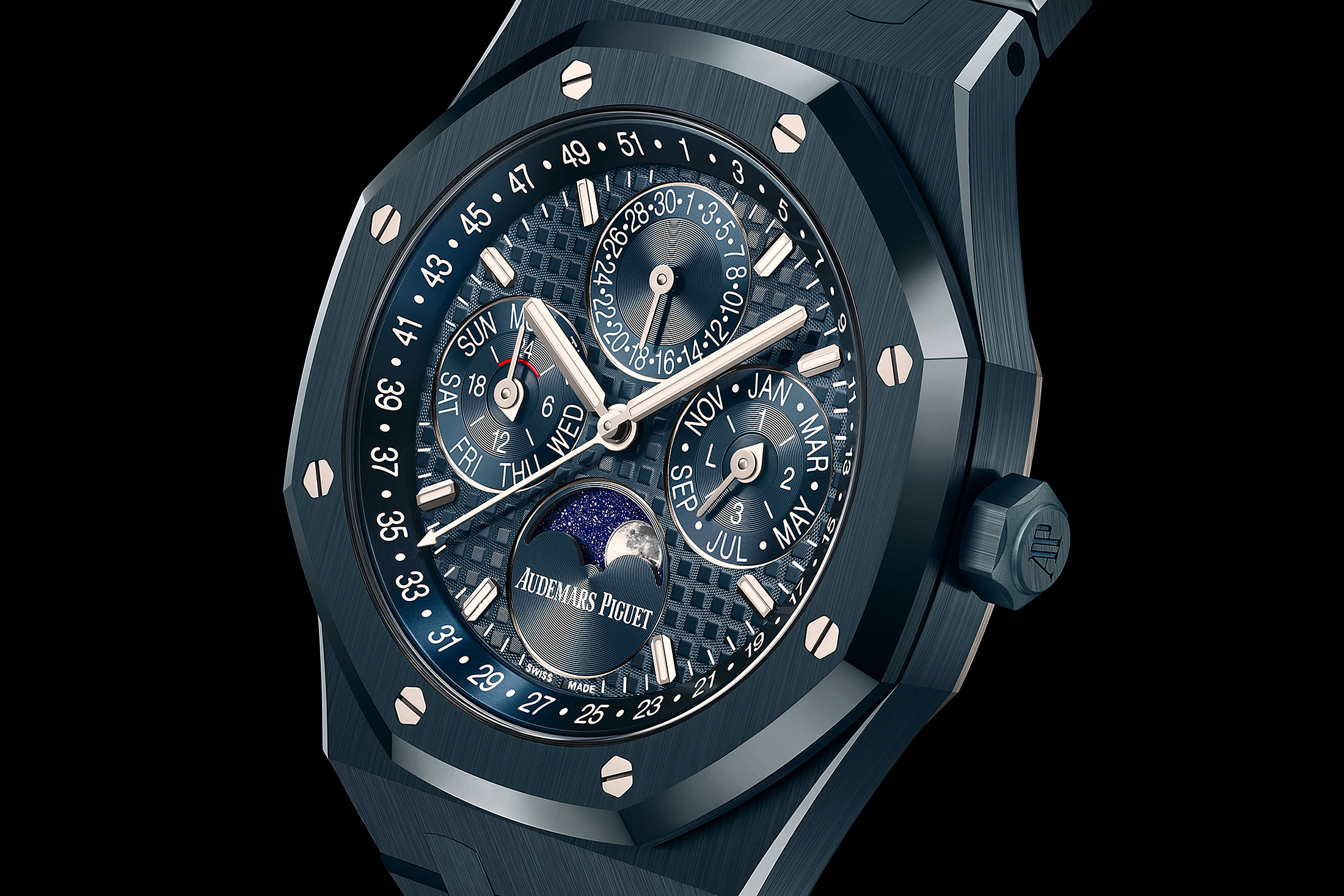 Royal Oak QP Blue Ceramic