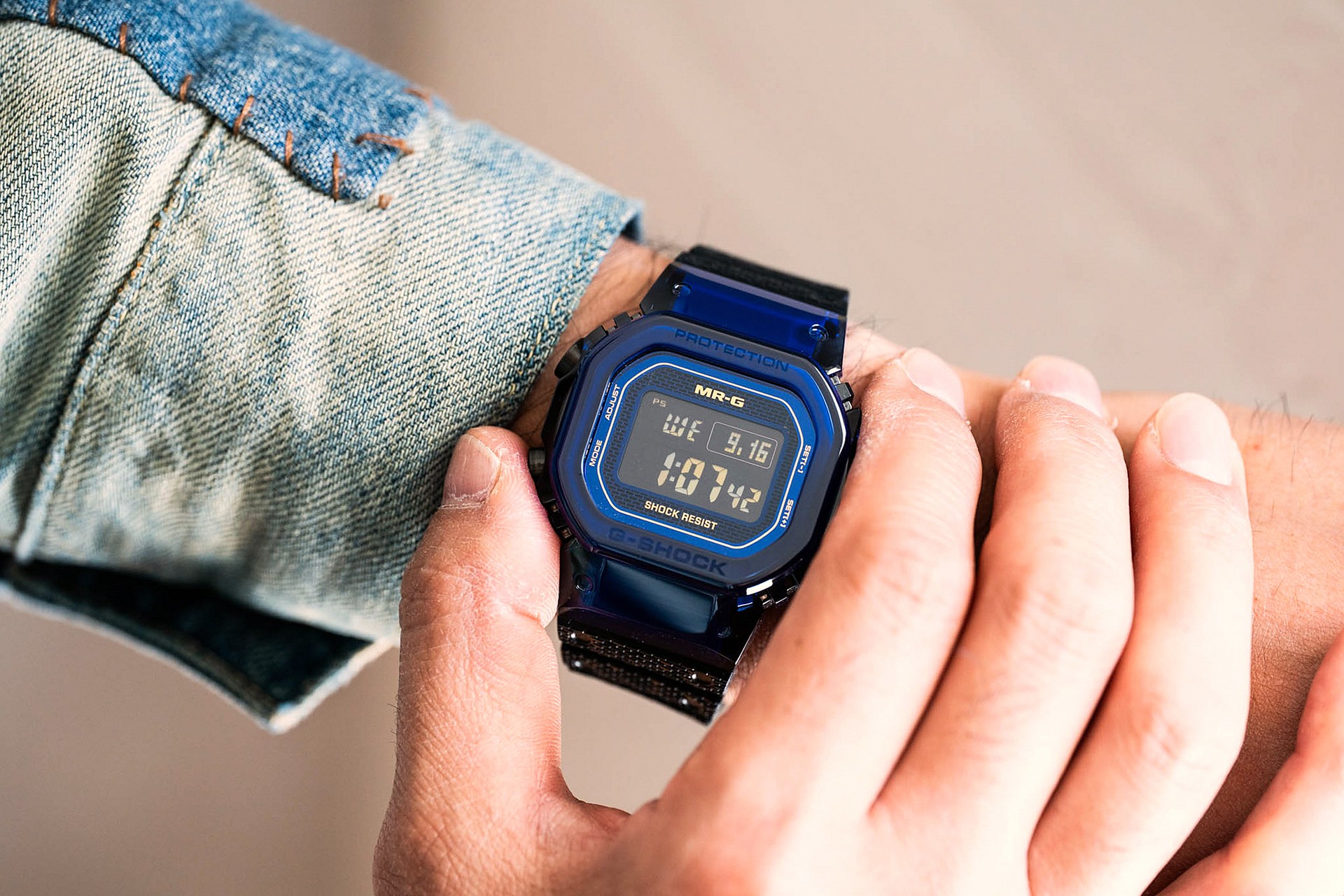 G-SHOCK Blue Sapphire Front Facing Wristshot