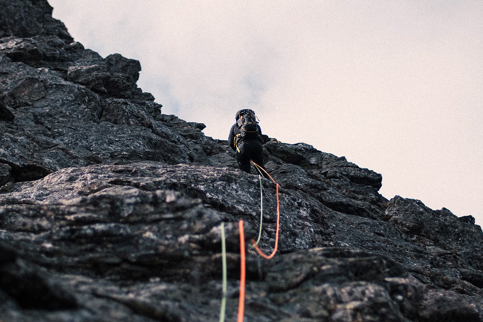Man on mountain