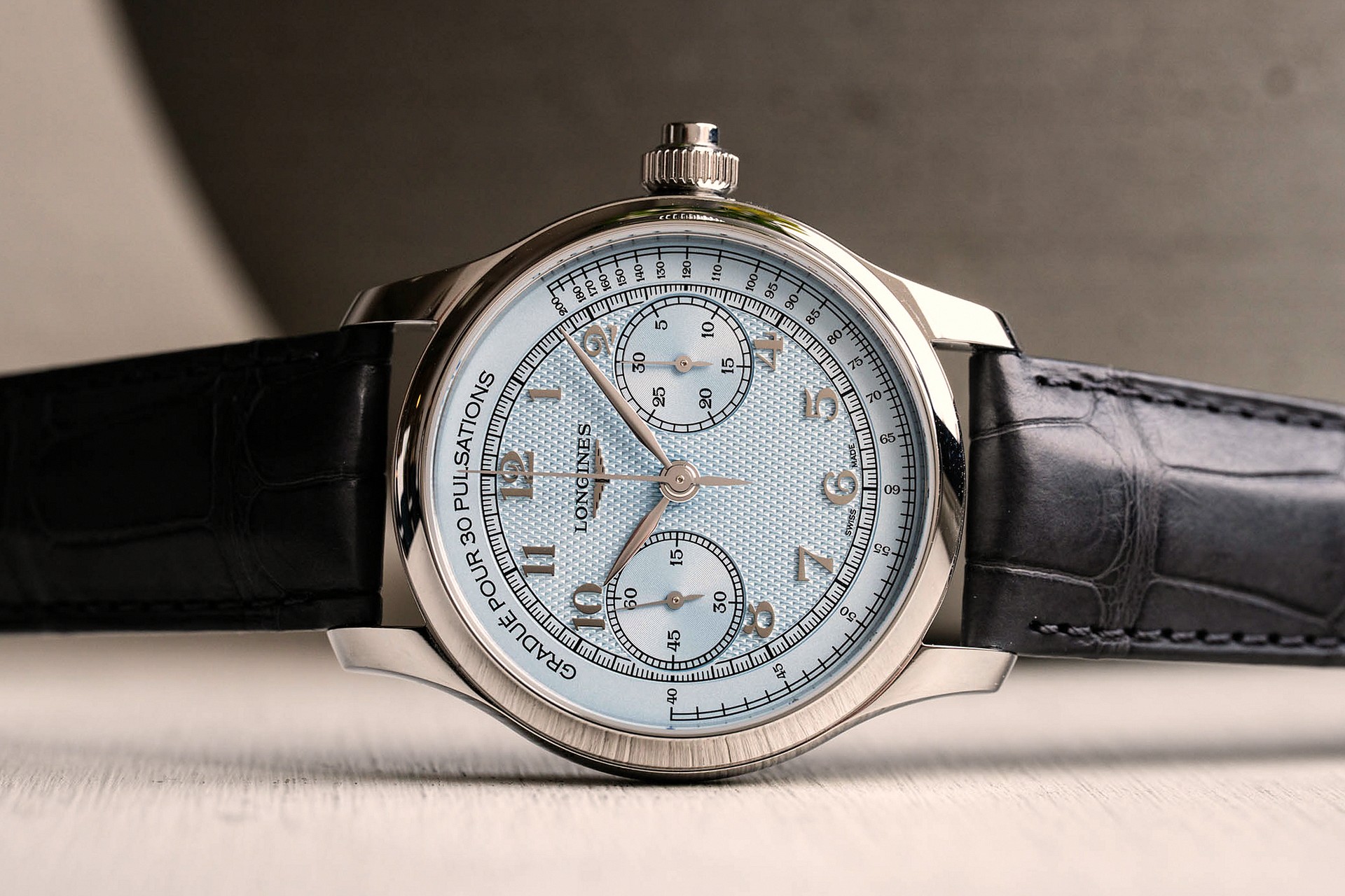 Longines Master Collection Monopusher Table Shot