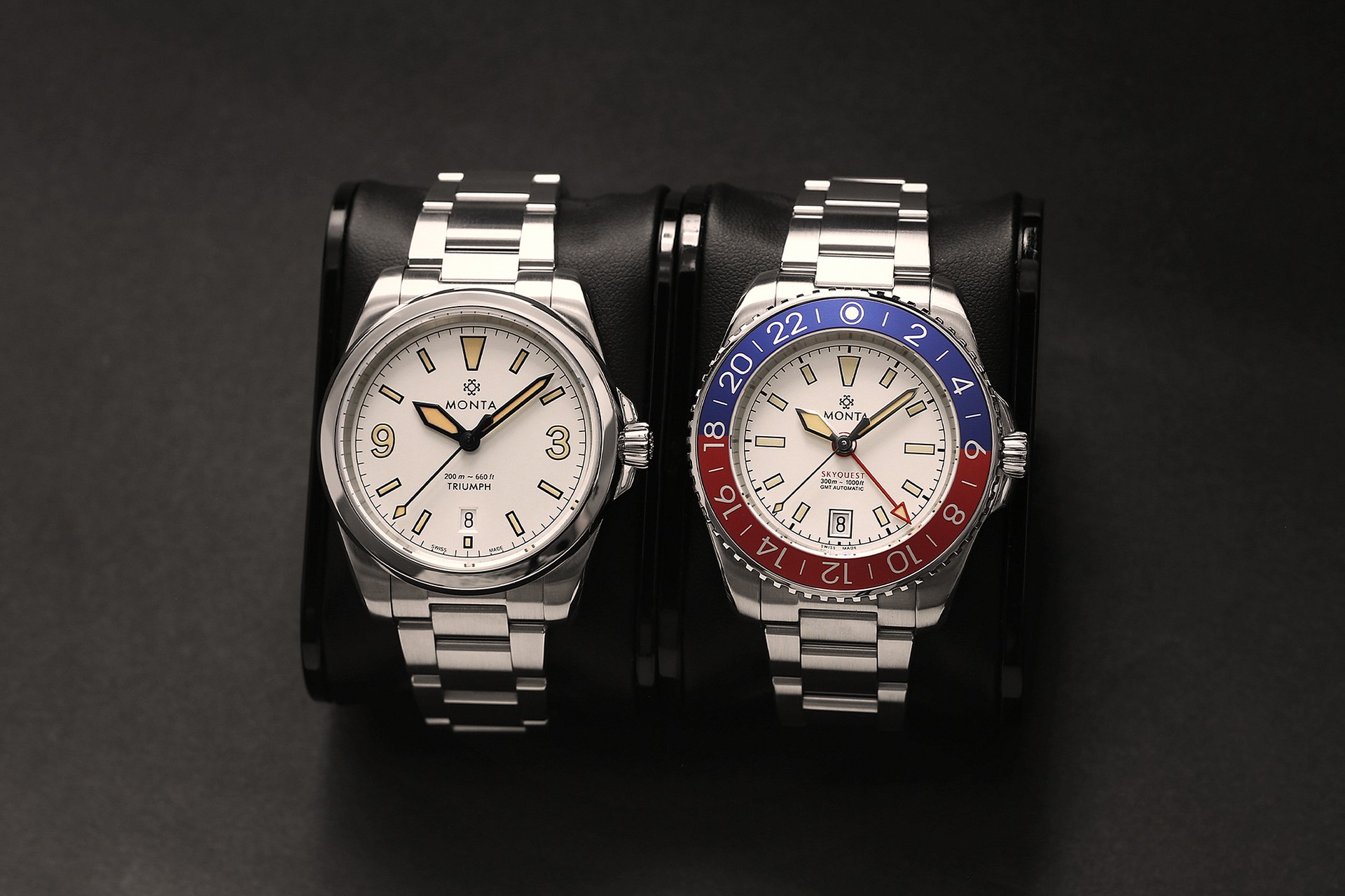 Monta 10th Anniversary Neuchâtel X Collection in Opalin Silver (Skyquest and Triumph)