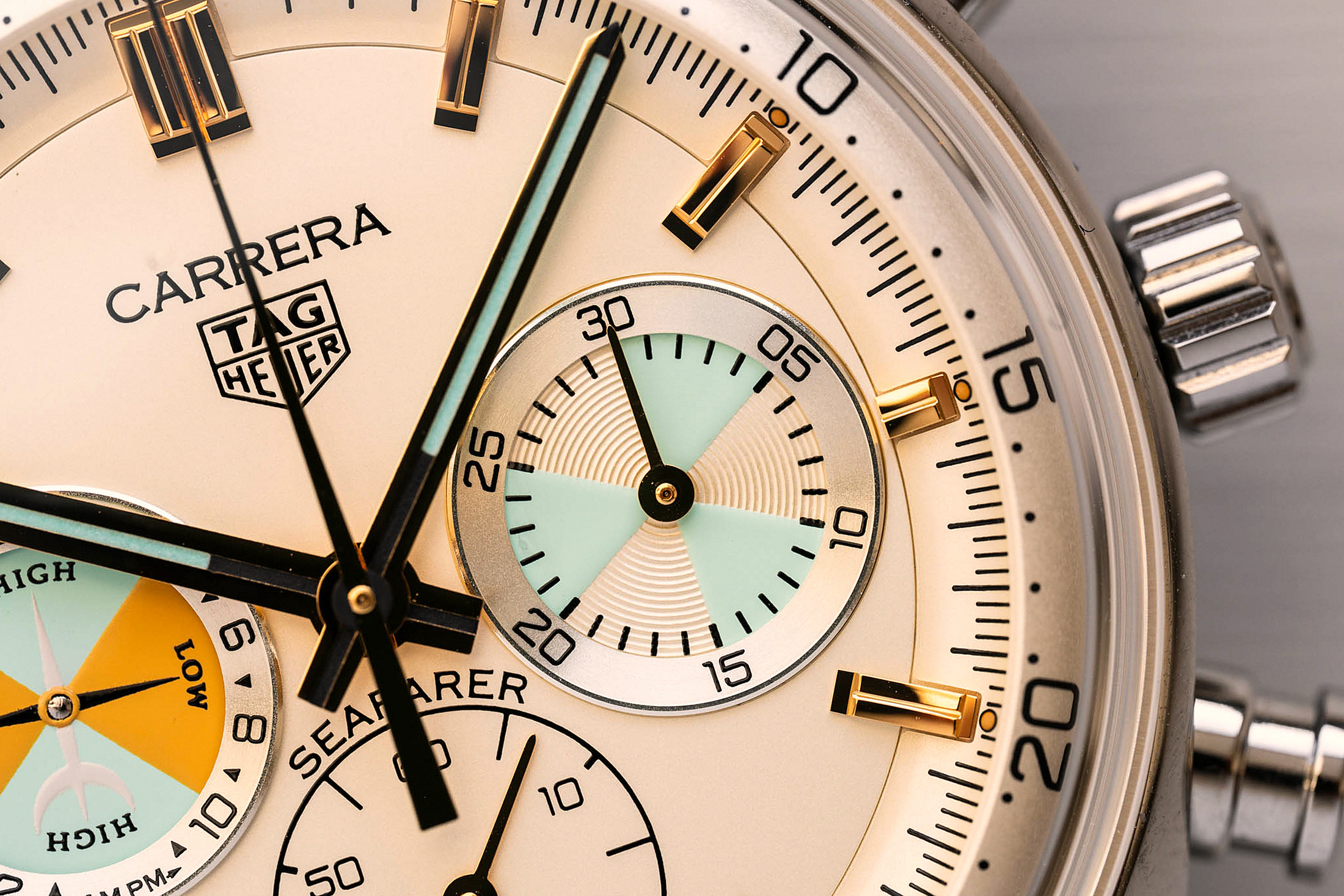 Макросъемка приливного индикатора TAG Heuer Seafarer