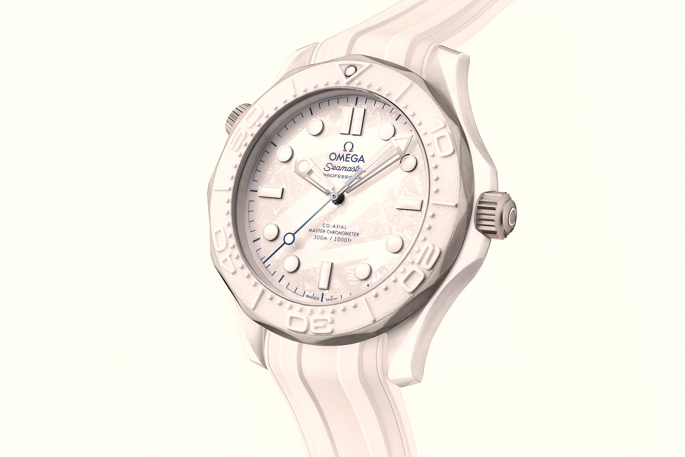 Omega Seamaster 300M Milano Cortina по диагонали