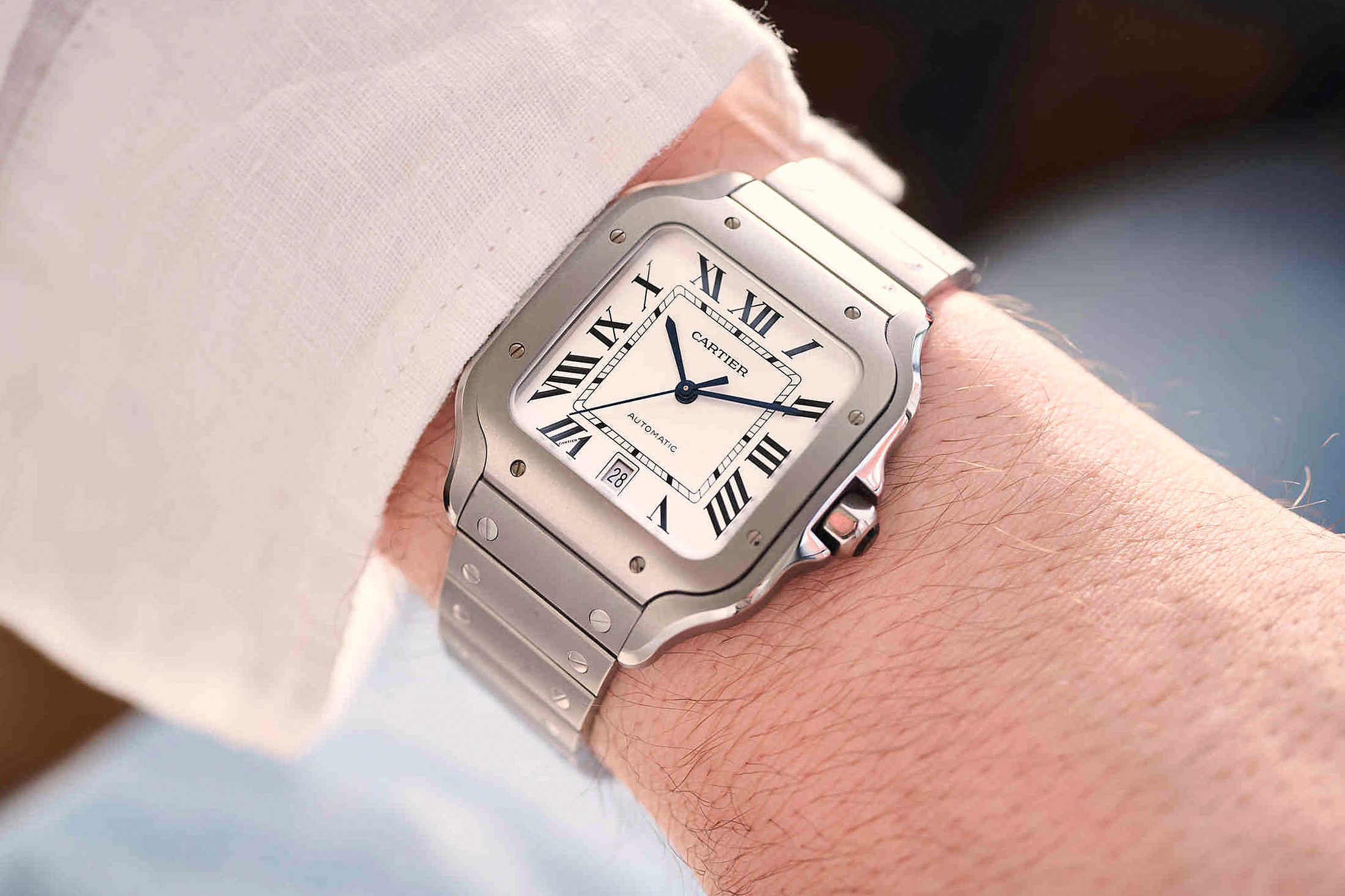 Cartier Santos в титане