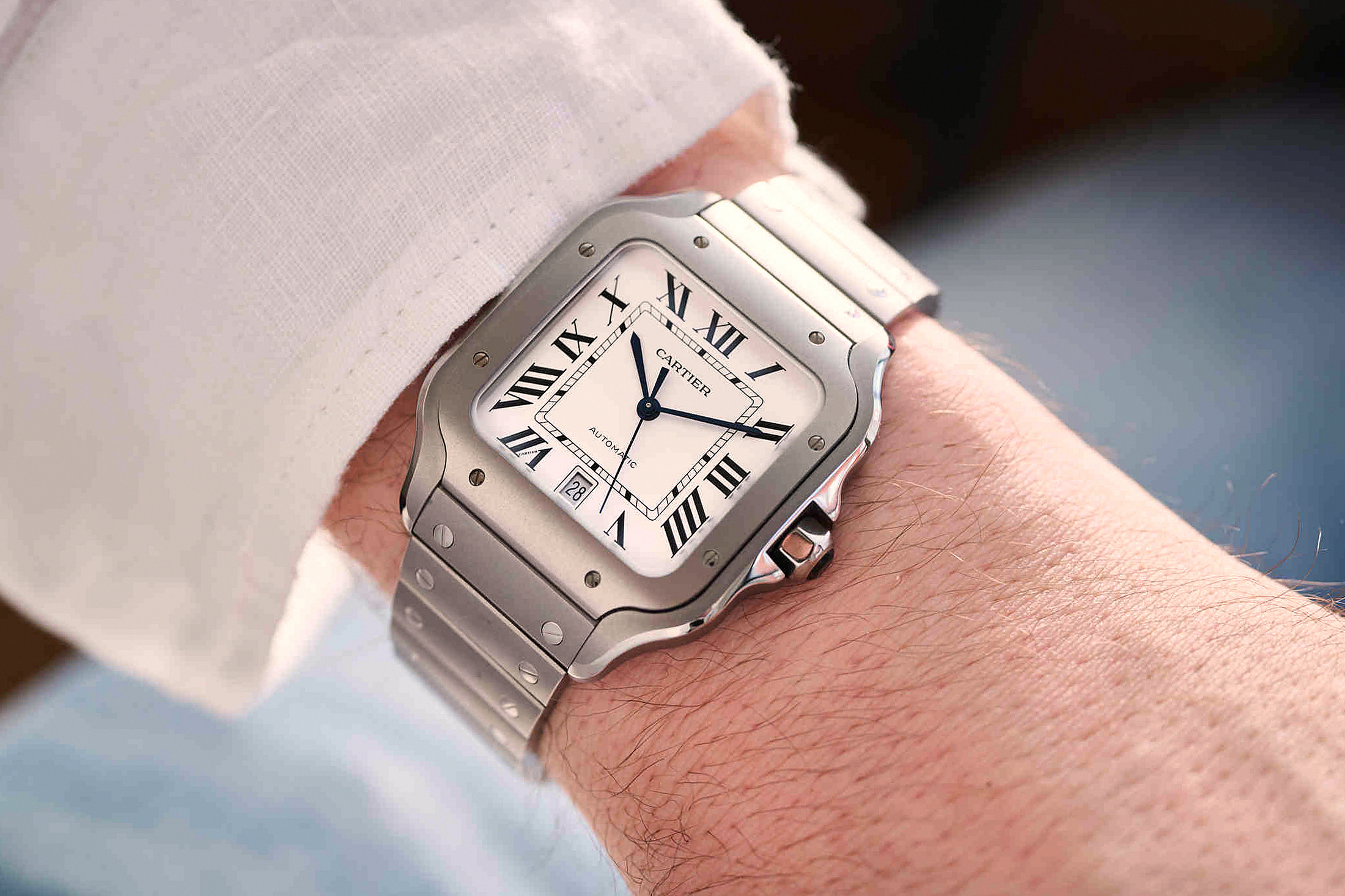 Cartier Santos в титане