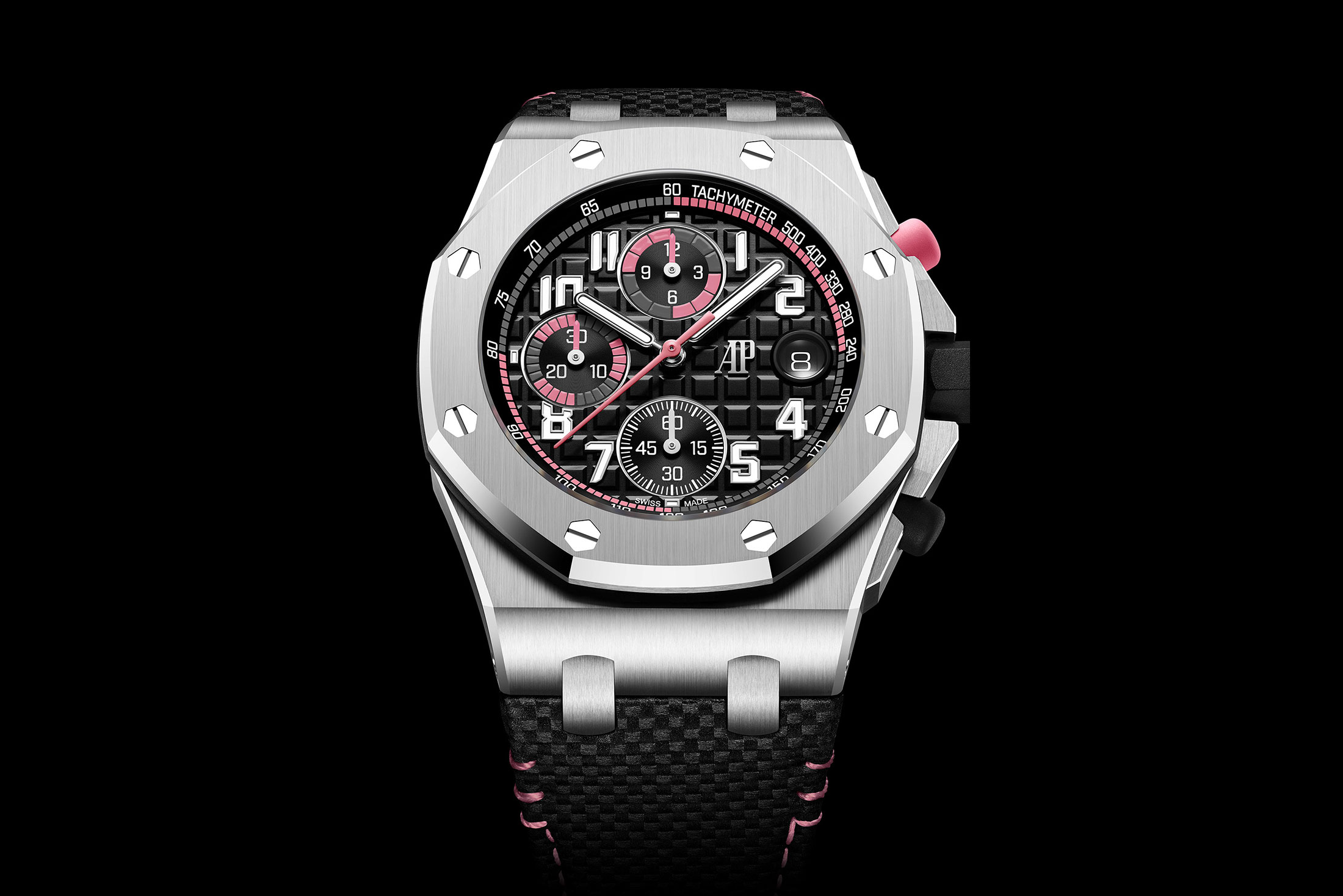 Стальная модель Audemars Piguet с оранжевыми акцентами