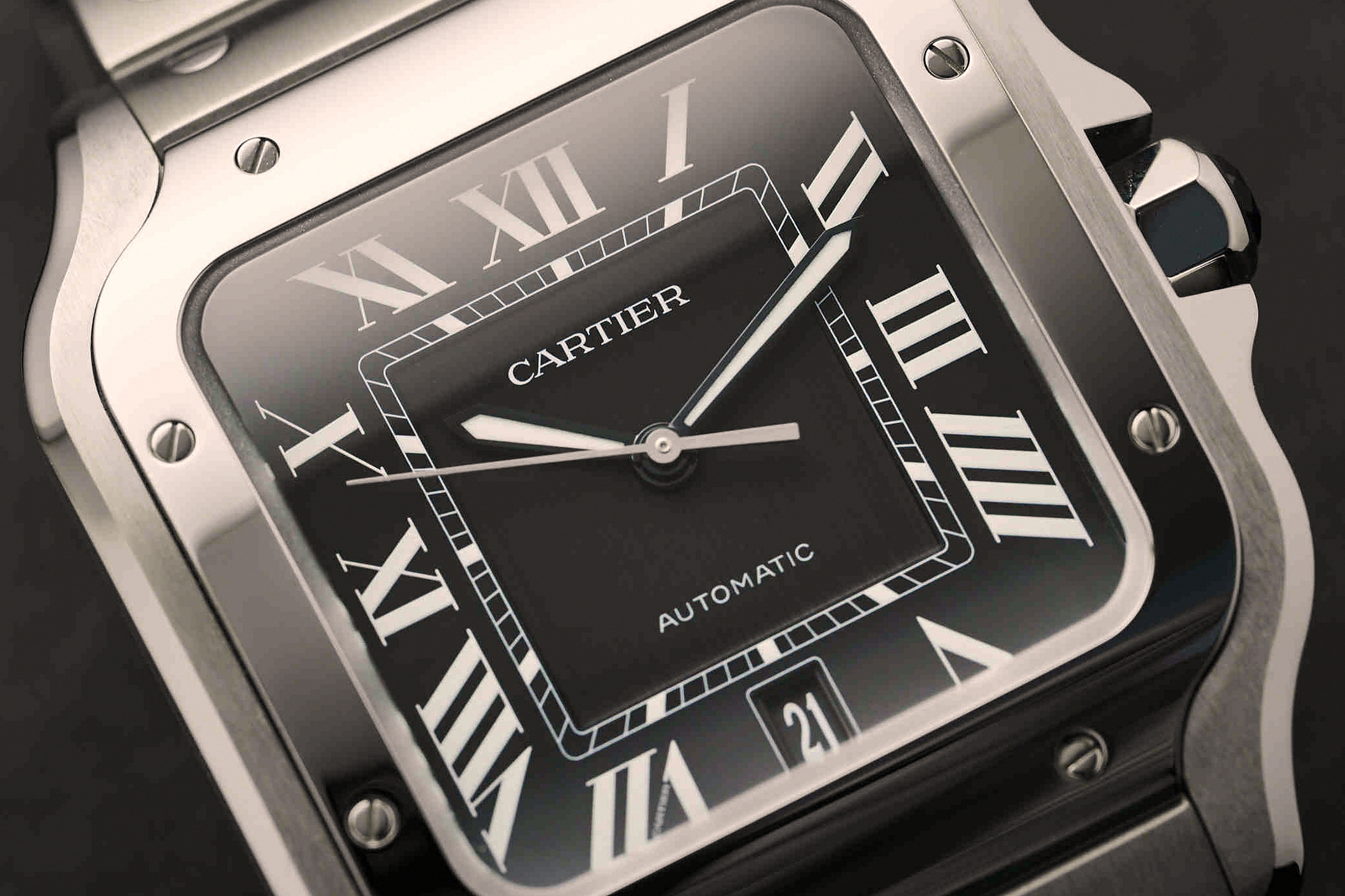 Cartier Santos в титане и стали