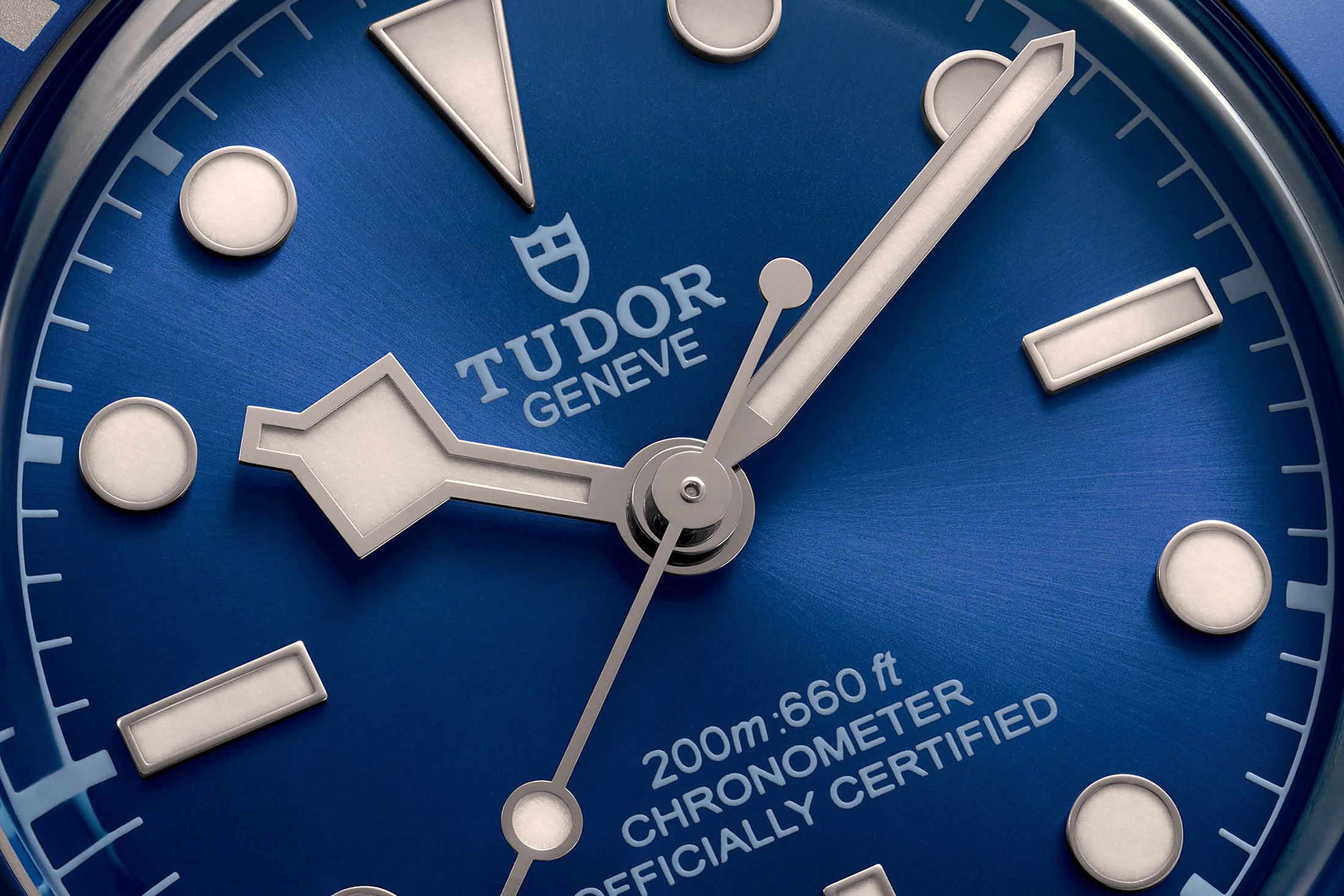 Макро BB54 Blue циферблата