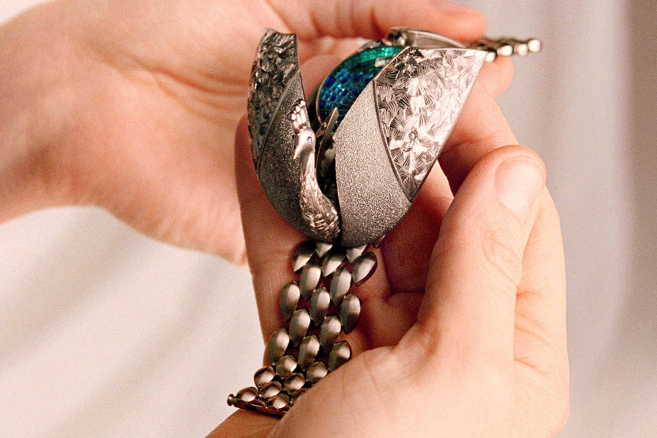 Lifestyle Peacock в руке