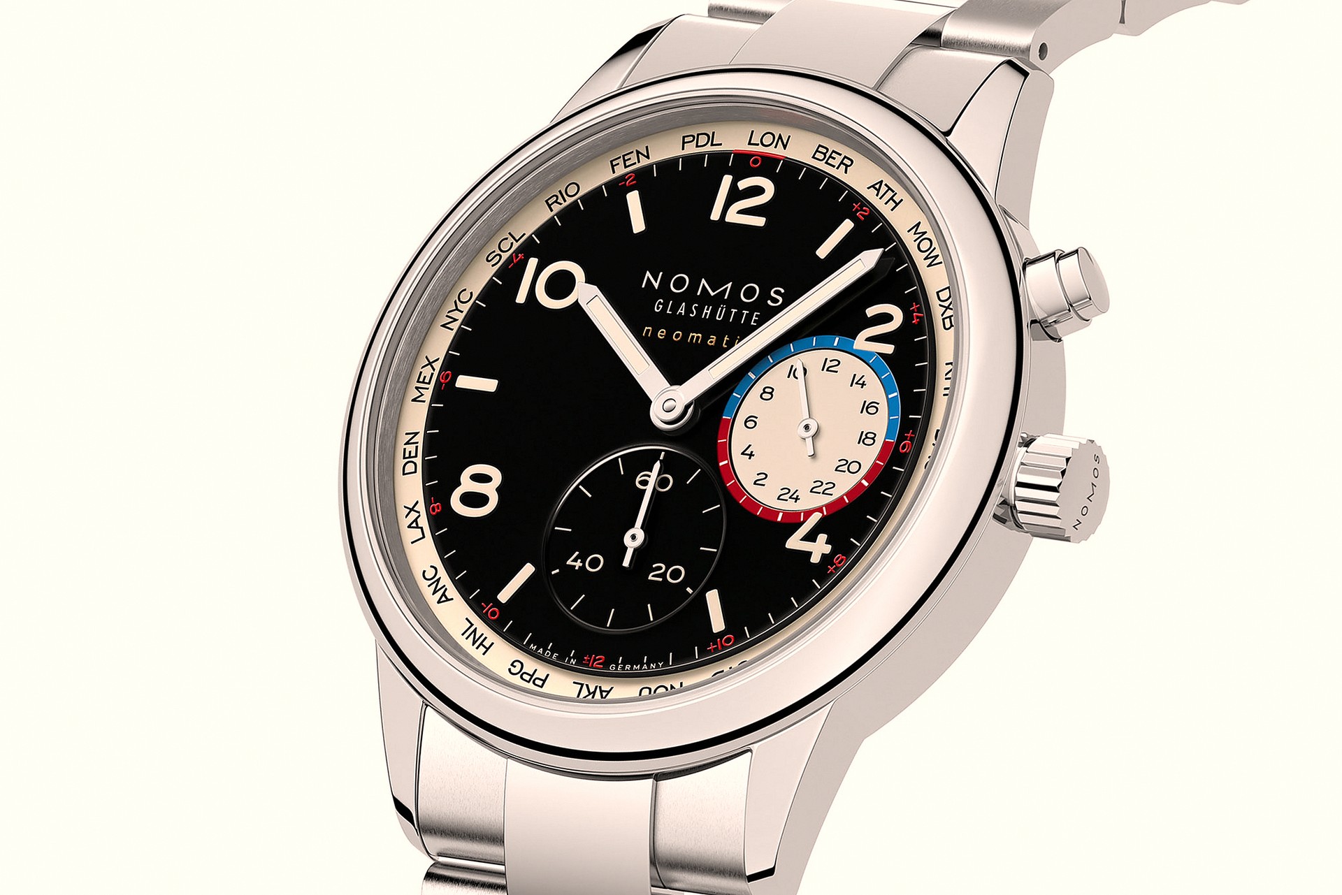 The Nomos Club Sport Neomatik Worldtimer Dark