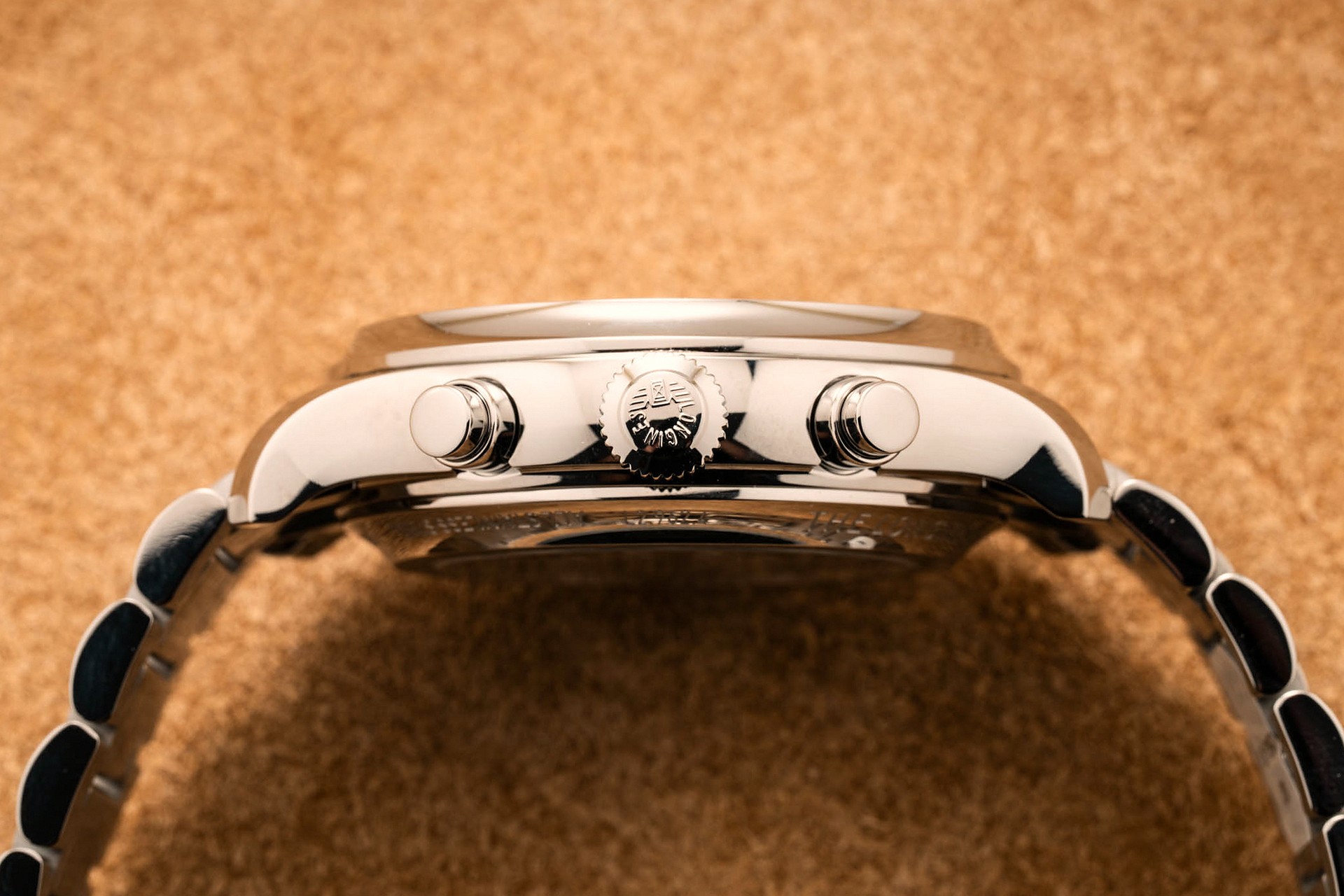 Longines Master Collection Moonphase Chrono Case Side