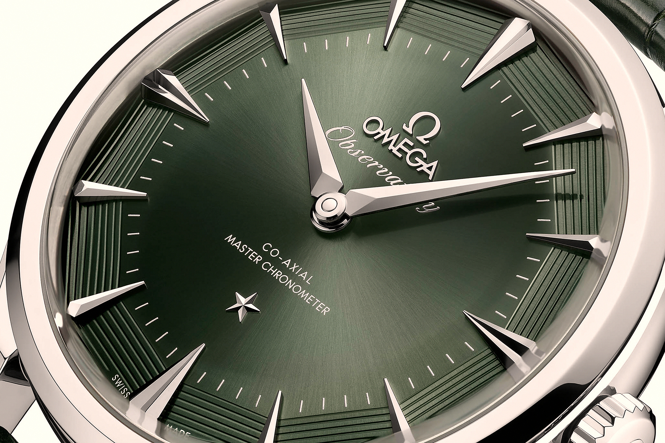 Макро зеленого циферблата Observatory