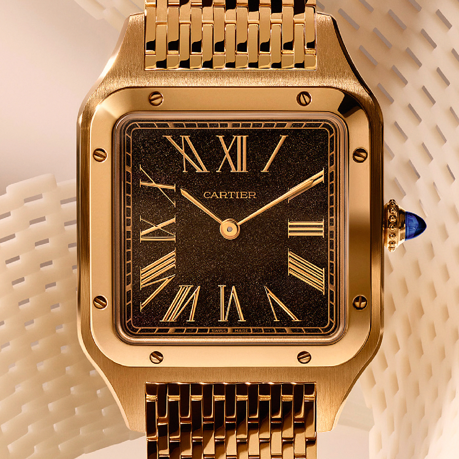 Платиновая версия Cartier Santos-Dumont