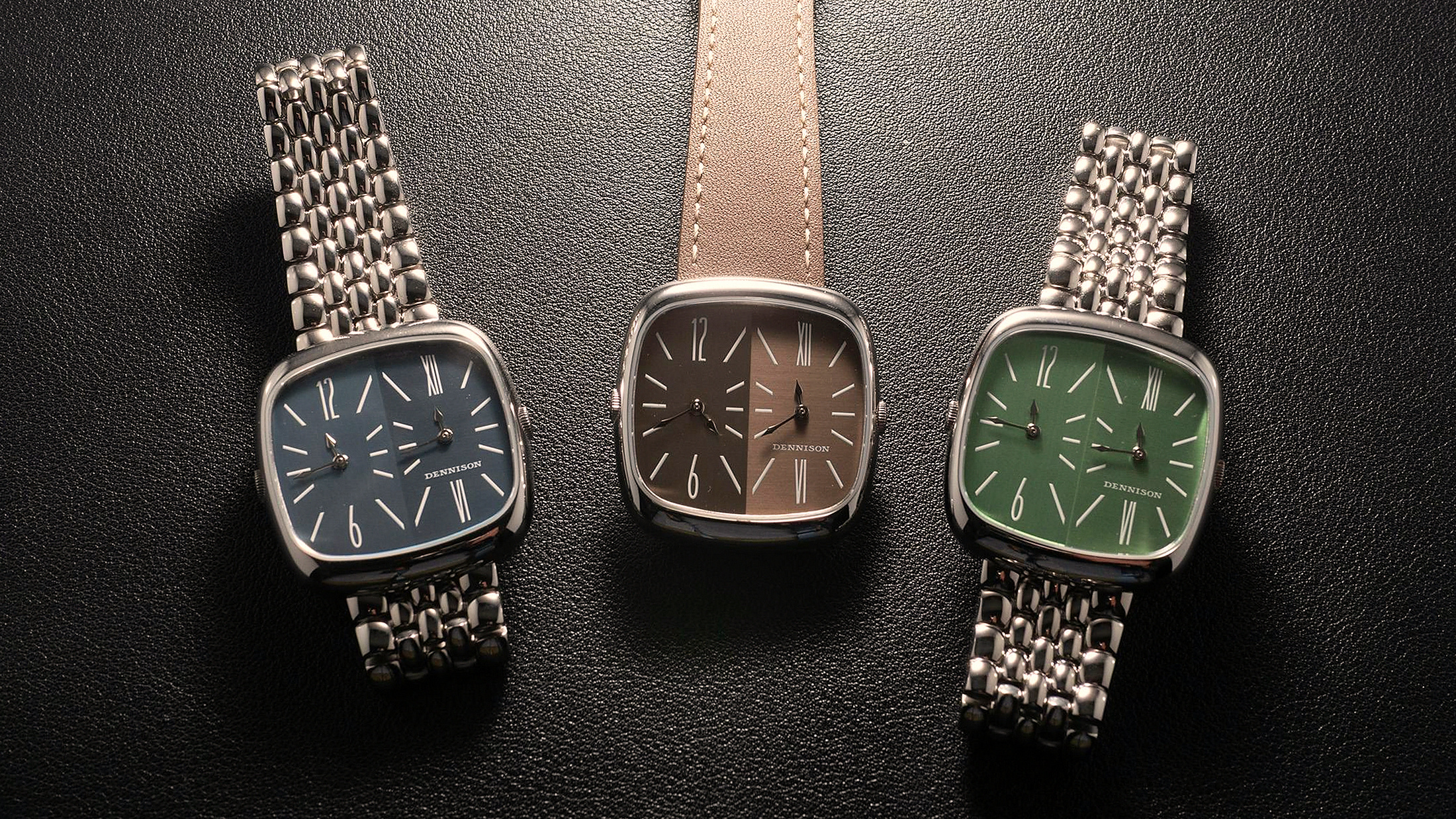 Стальной браслет 'pebble-link' часов Dennison