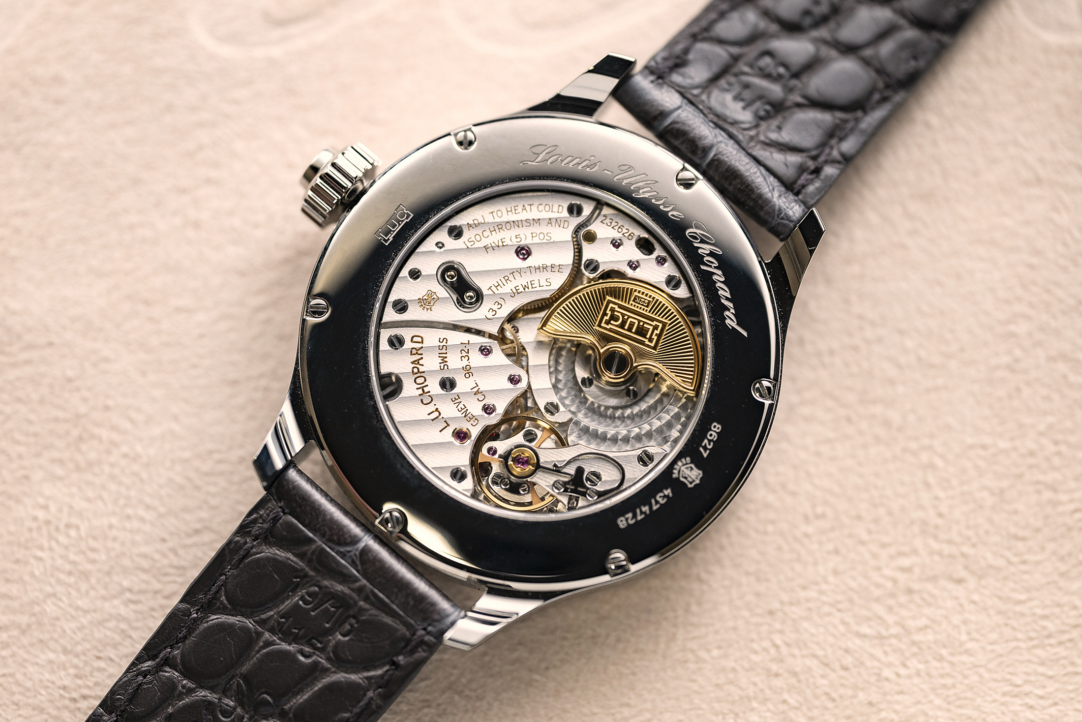 Задняя сторона Chopard L.U.C. Strike One