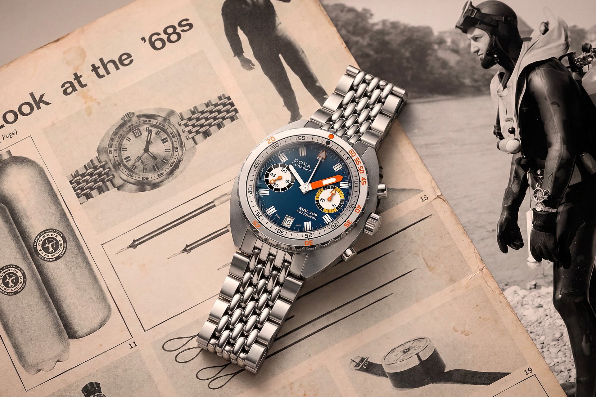 Doxa Sub 200 Tgraph II Carribean Blue