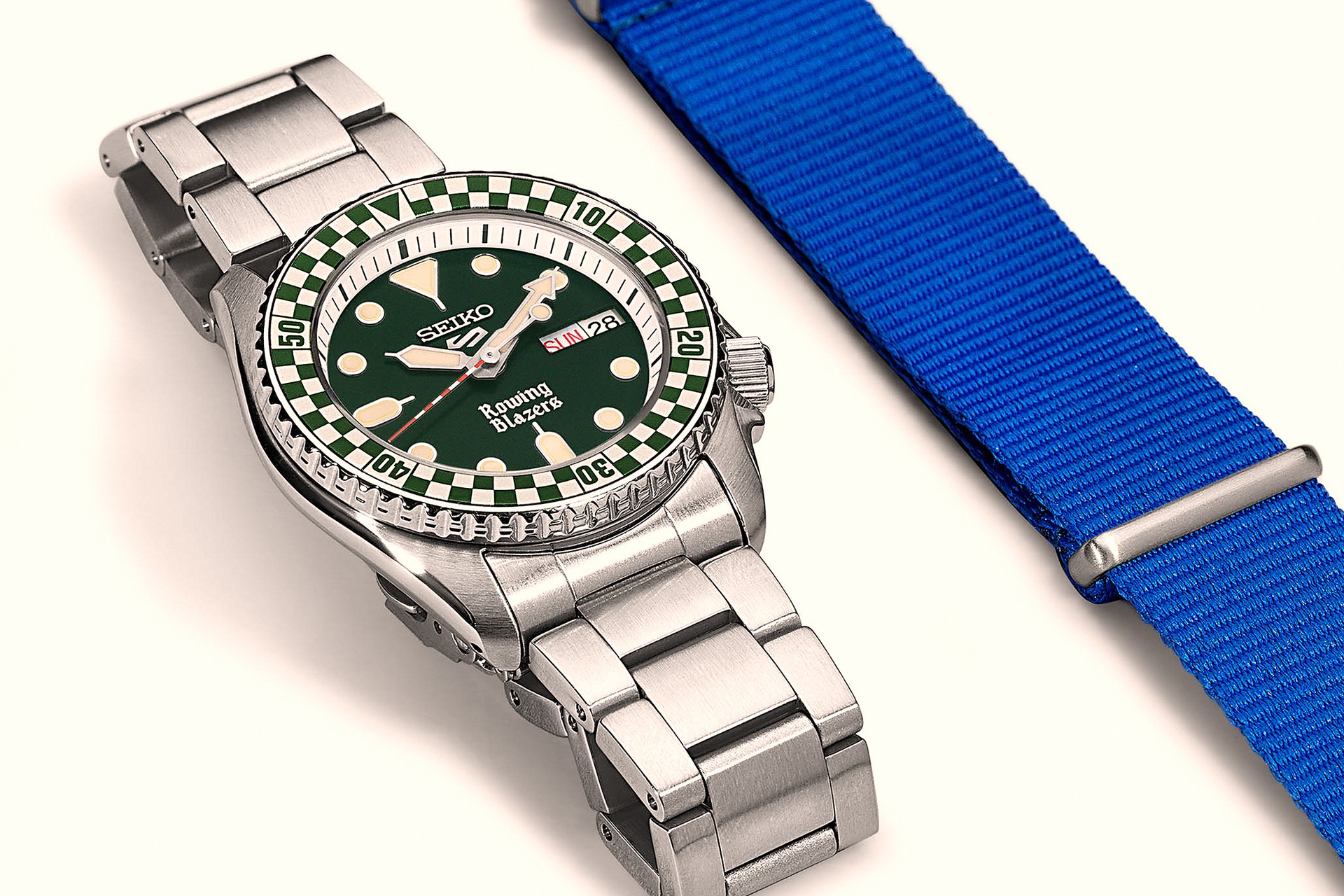 Seiko Rowing Blazers Rally Diver Green With Strap