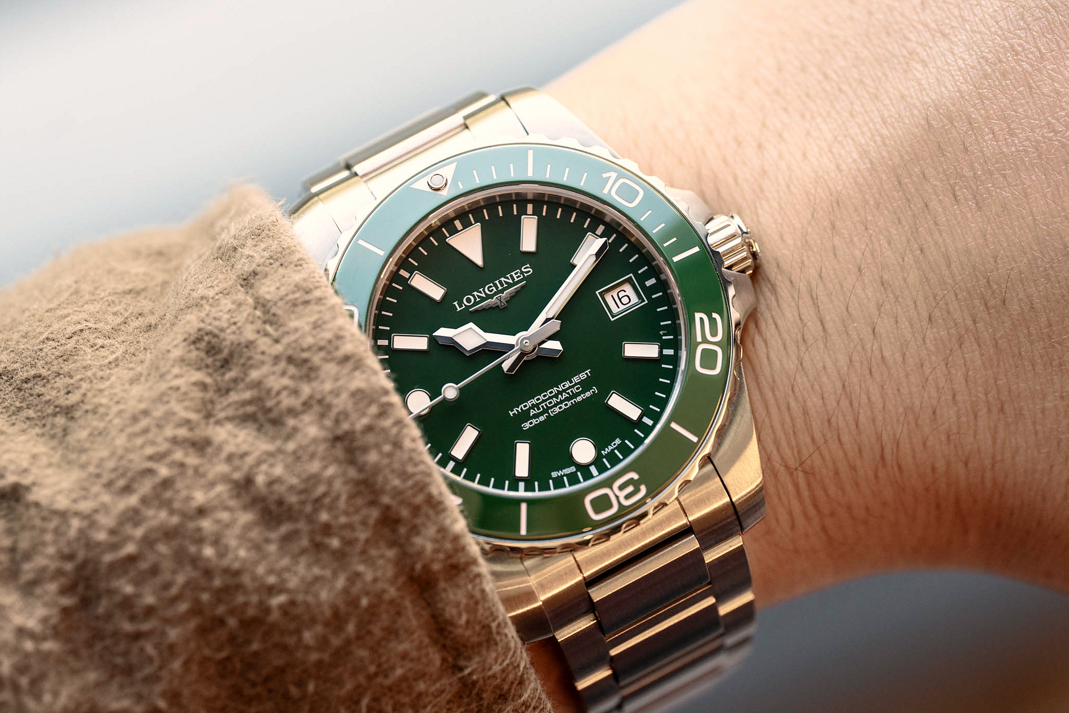 Longines Hydroconquest 2026: Зеленый на запястье