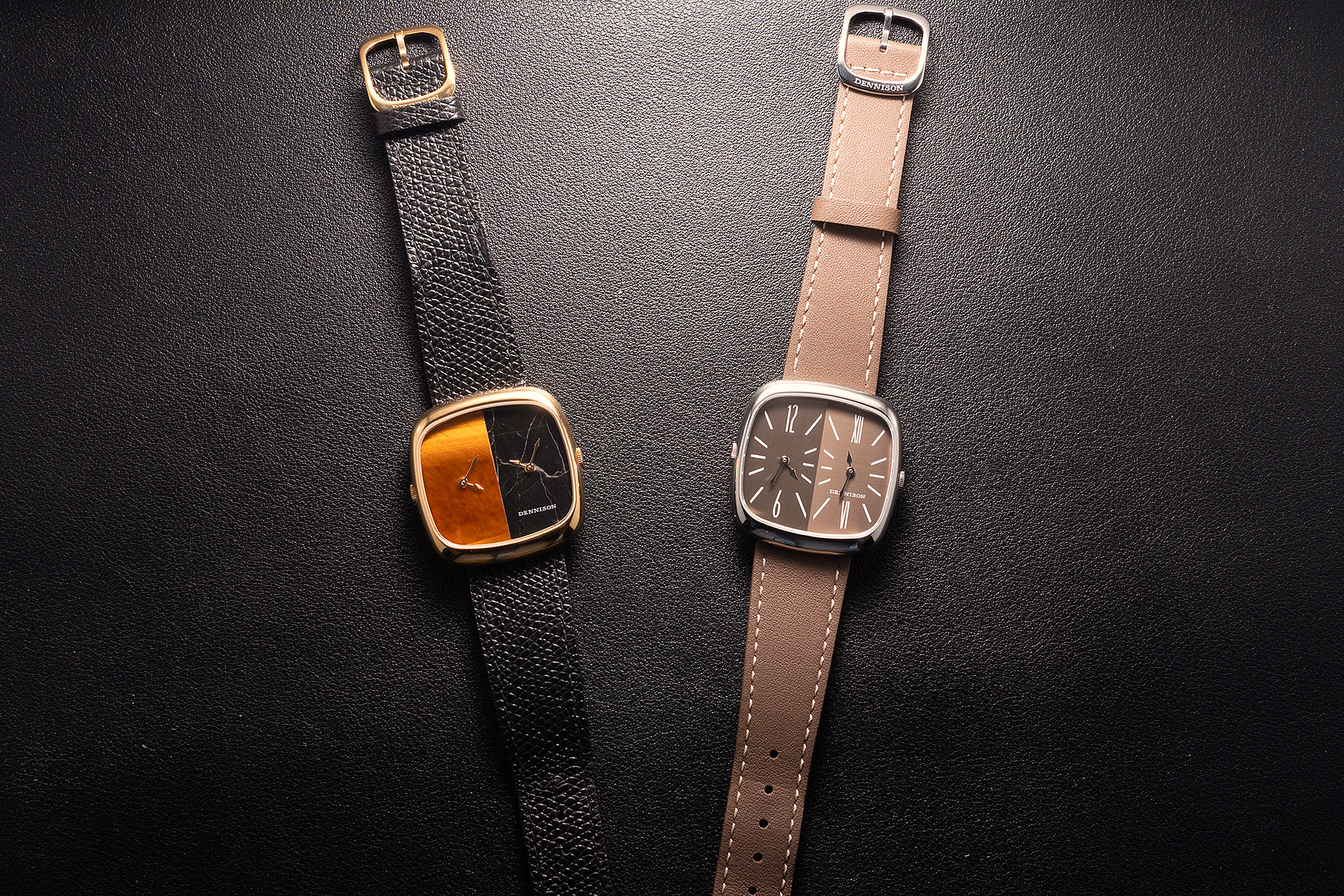 Боковой вид часов Dennison ALD Dual Time "Shades"